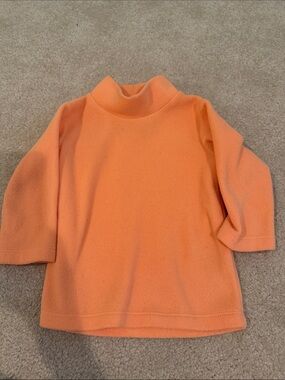 Dudley Stephens Bright Orange Turtleneck Sweater